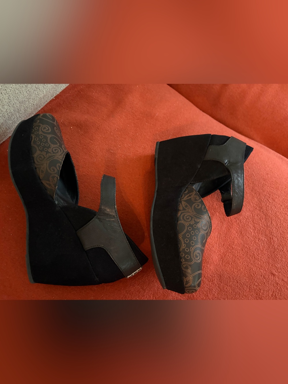 Antelope black brown platform Mary Jane’s 39 8 - Picture 4 of 6
